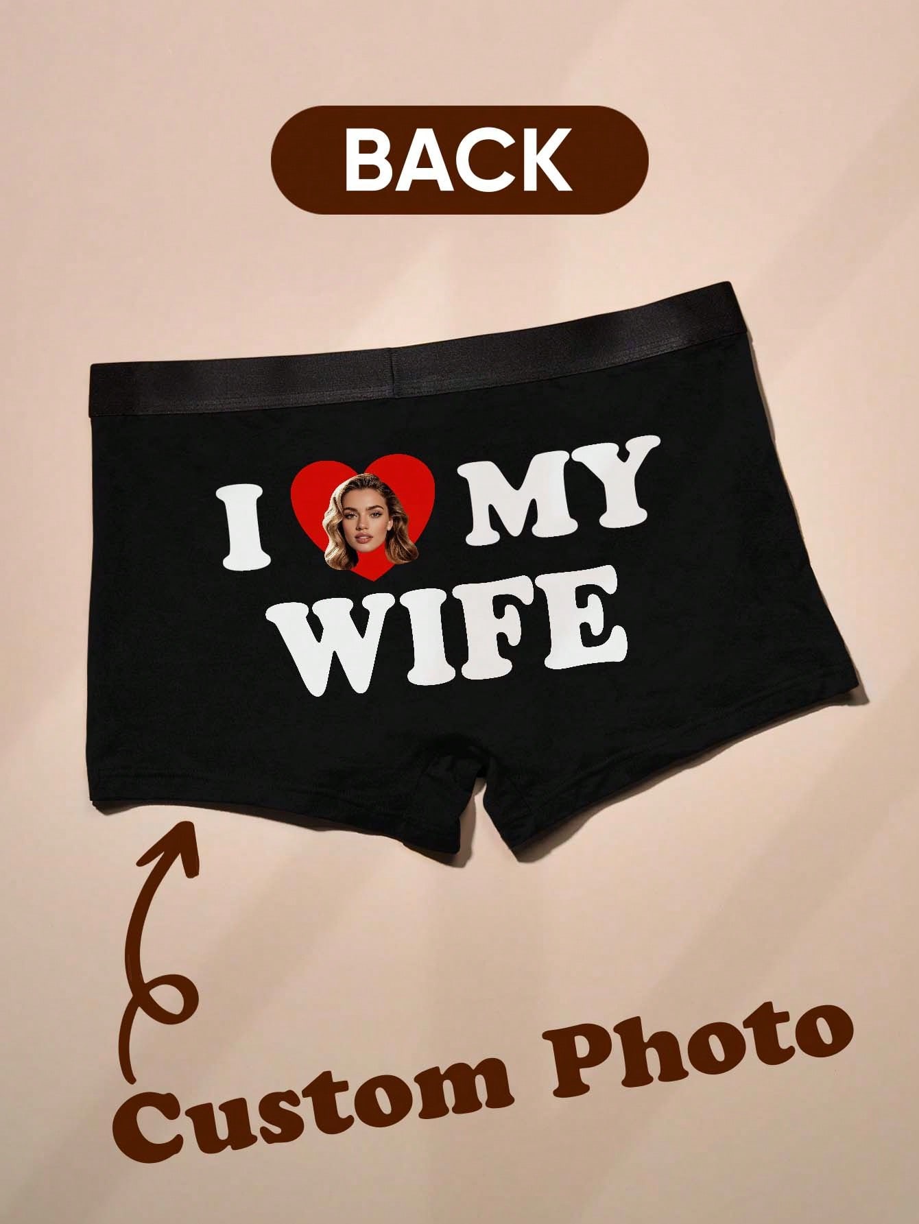 Boxer Brief Pack Cotton - سراويل داخلية رجالية مخصصة بصورة شخصية،